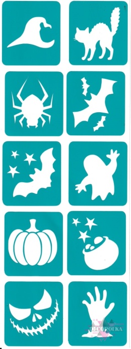 Szablony DWUWARSTWOWE HALLOWEEN