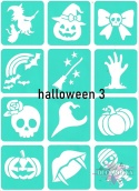 Szablony do tatuaży brokatowych HALLOWEEN 3