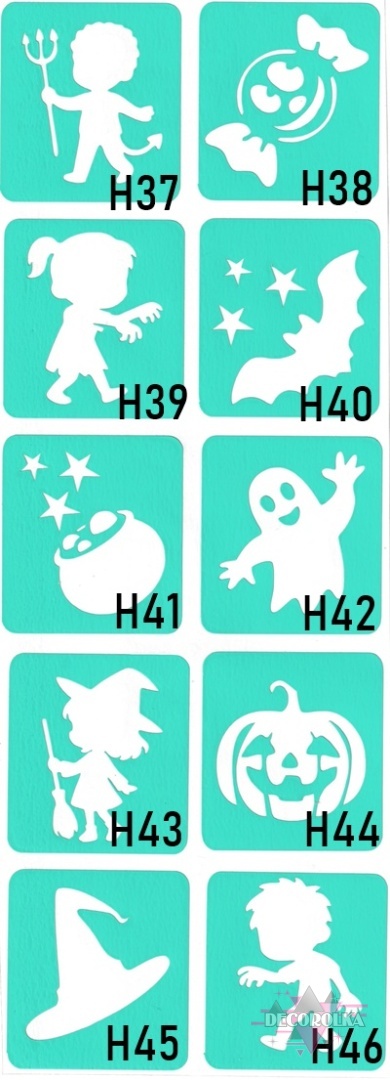 Szablony do tatuaży brokatowych H