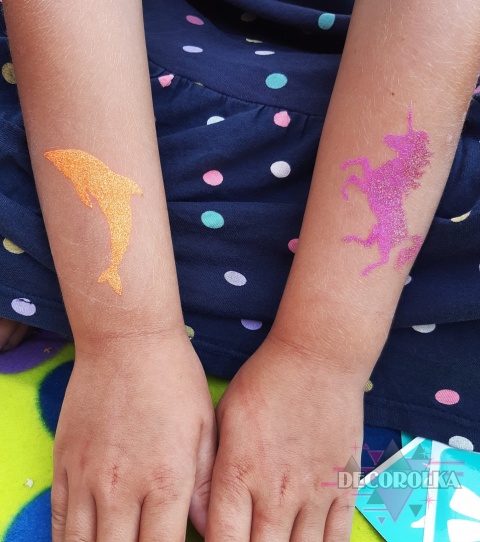 Szablony do tatuaży brokatowych MINI HALLOWEEN 2