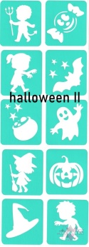 Szablony do tatuaży brokatowych MINI HALLOWEEN 2