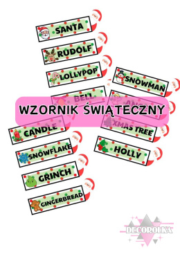 WZORNIK ŚWIĄTECZNY 3 arkusz3 A4 zielone