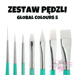 ZESTAW PĘDZLI Global Colours 5