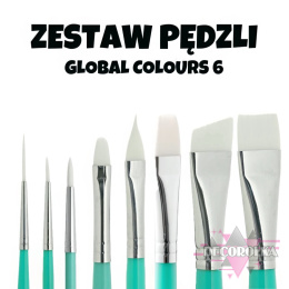 ZESTAW PĘDZLI Global Colours 6