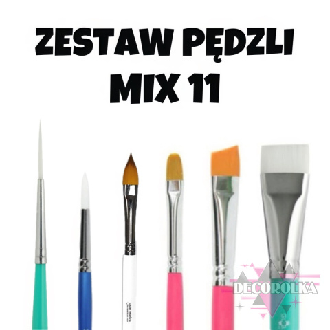 ZESTAW PĘDZLI MIX 11