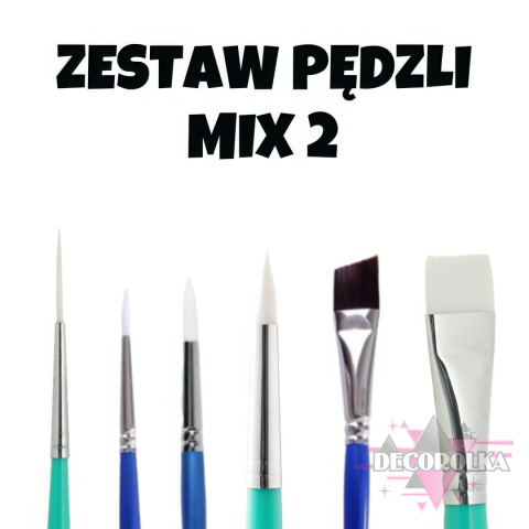 ZESTAW PĘDZLI MIX 2