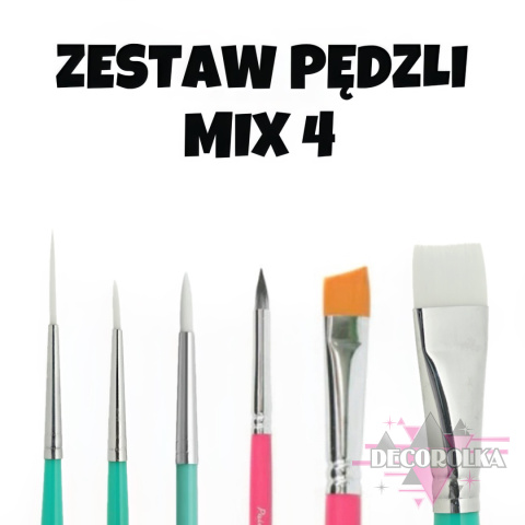 ZESTAW PĘDZLI MIX 4