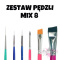 ZESTAW PĘDZLI MIX 8