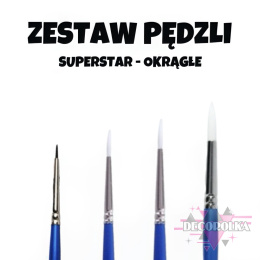 ZESTAW PĘDZLI OKRĄGŁYCH Superstar