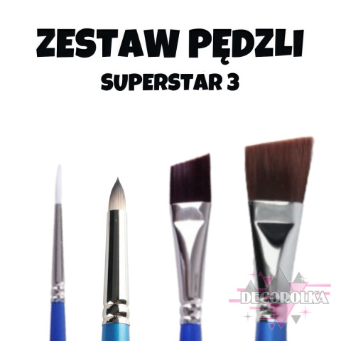 ZESTAW PĘDZLI Superstar 3