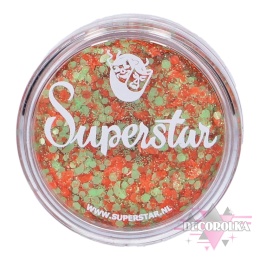 Brokat w kremie Superstar Chunky Glitter Cream Orange & Green 10 ml