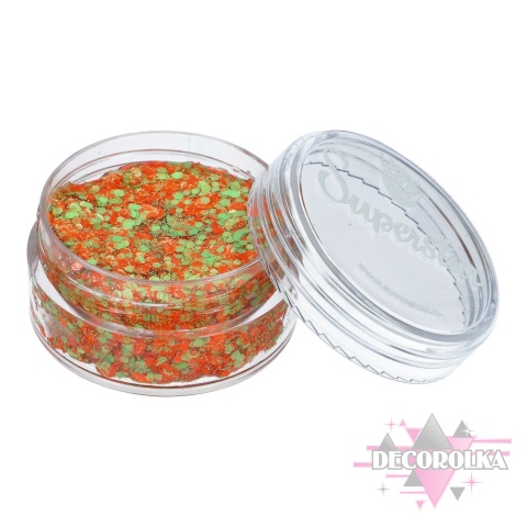 Brokat w kremie Superstar Chunky Glitter Cream Orange & Green 10 ml