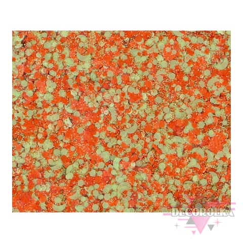 Brokat w kremie Superstar Chunky Glitter Cream Orange & Green 10 ml