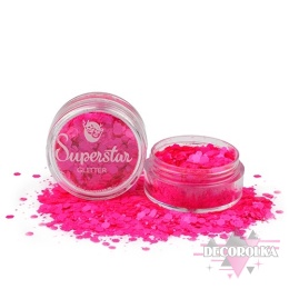 Chunky glitter Superstar Fluorescent Pink 8 ml