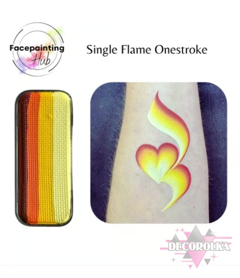 Facepainting Hub farba do twarzy i ciała Single Flame Onestroke 14 g
