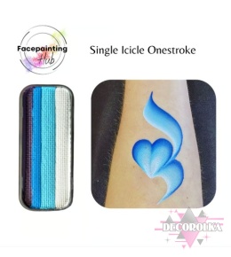 Facepainting Hub farba do twarzy i ciała Single Icicle Onestroke 14 g