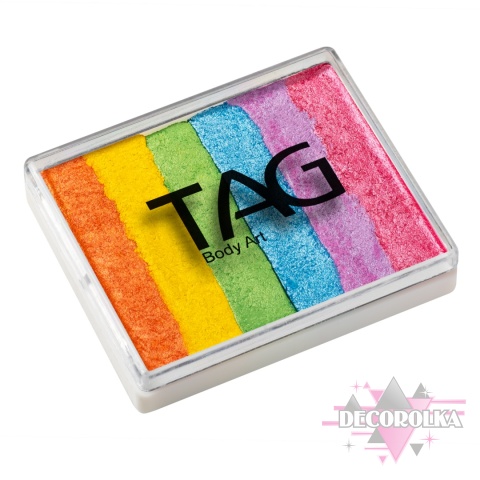Farba do malowania twarzy Tag Body Art Rainbow Delight Split Cake 50g