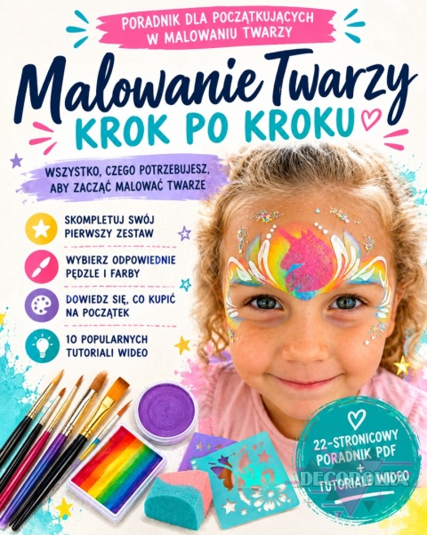 Jak zacząć malować twarze jeszcze w tym sezonie – mini ebook + 10 tutoriali dla początkujących