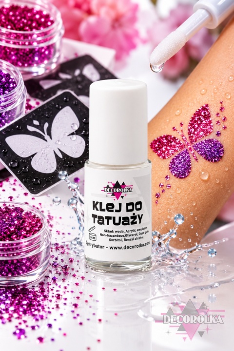 Klej do tatuaży brokatowych 15 ml