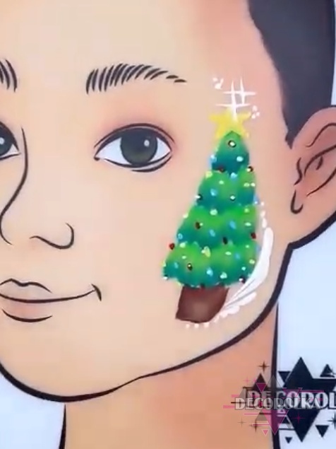 Maluj z nami, czyli face painting krok po kroku ZIMA I BOŻE NARODZENIE 10 WZORÓW