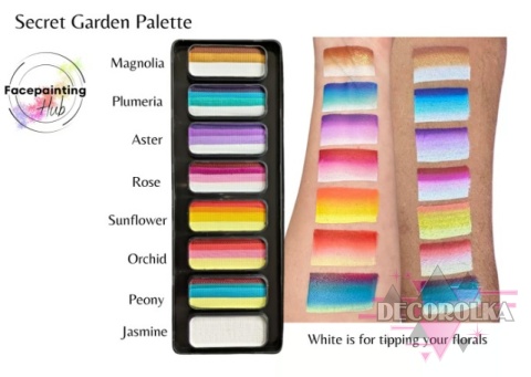Paleta farb Facepainting Hub Secret Garden 8x14g