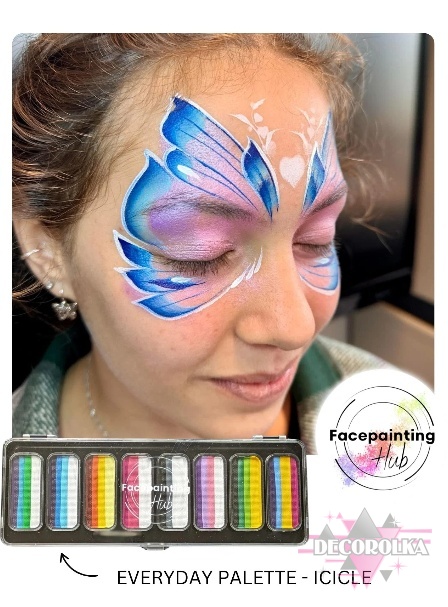 Paleta farb Facepainting Hub Everyday Palette 8x14g
