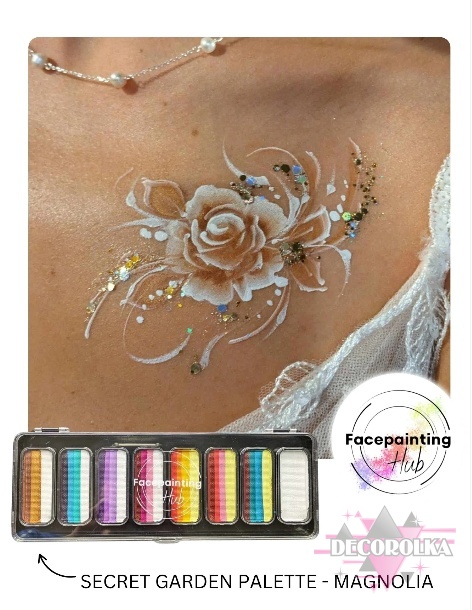 Paleta farb Facepainting Hub Secret Garden 8x14g