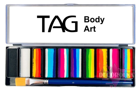 Paleta farb do malowania twarzy Tag Body Art 1 Stroke Palette 10 x 10g