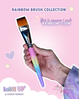 Pędzel Lodieup Rainbow Flow Flat Brush 1 inch