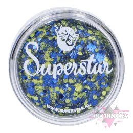 Brokat w kremie  Superstar Chunky Glitter Cream Blue & Yellow
