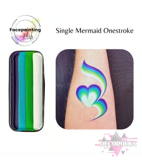 Facepainting Hub farba do twarzy i ciała Single Mermaid Onestroke 14 g