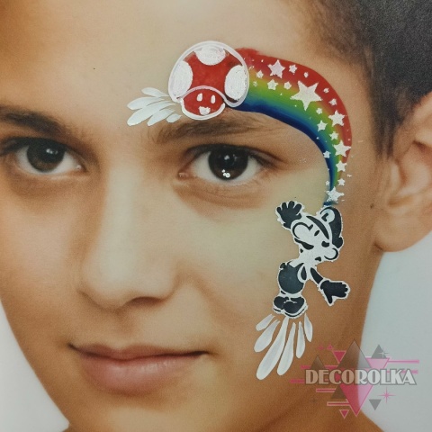 Szablon do malowania twarzy areografu CUTE STENCILS CS-11