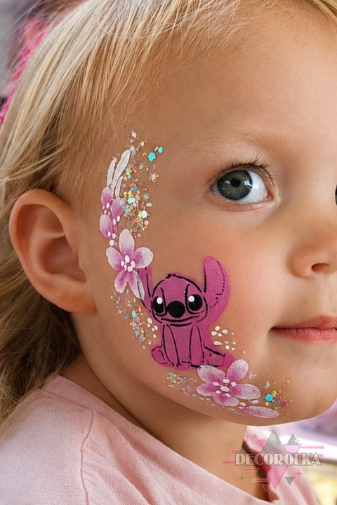 Szablon do malowania twarzy areografu CUTE STENCILS CS-14