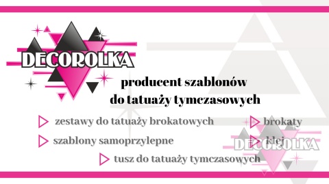 Szablony Tatuaże brokatowe Zestaw SIX SEVEN ARKUSZ