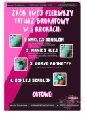 Szablony Tatuaże brokatowe Zestaw SIX SEVEN ARKUSZ