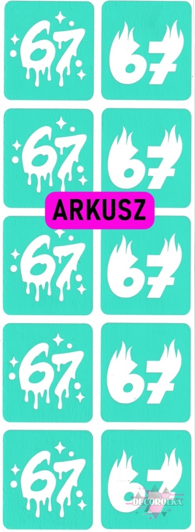 Szablony do tatuaży brokatowych MINI 67 ARKUSZ