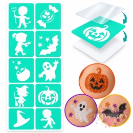 Szablony do tatuaży brokatowych MINI HALLOWEEN 2