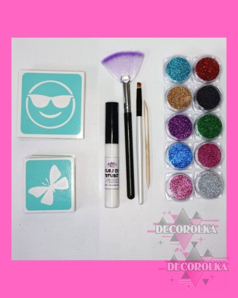 Tatuaże brokatowe Zestaw startowy