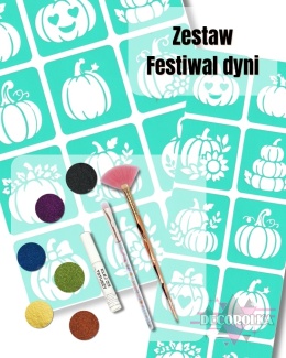 Tatuaże brokatowe zestaw FESTIWAL DYNI