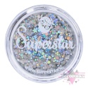 Brokat w kremie  Superstar Chunky Glitter Cream Silver Starlight