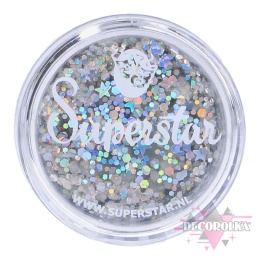 Brokat w kremie  Superstar Chunky Glitter Cream Silver Starlight
