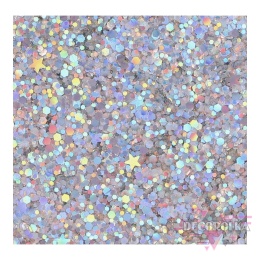 Brokat w kremie  Superstar Chunky Glitter Cream Silver Starlight