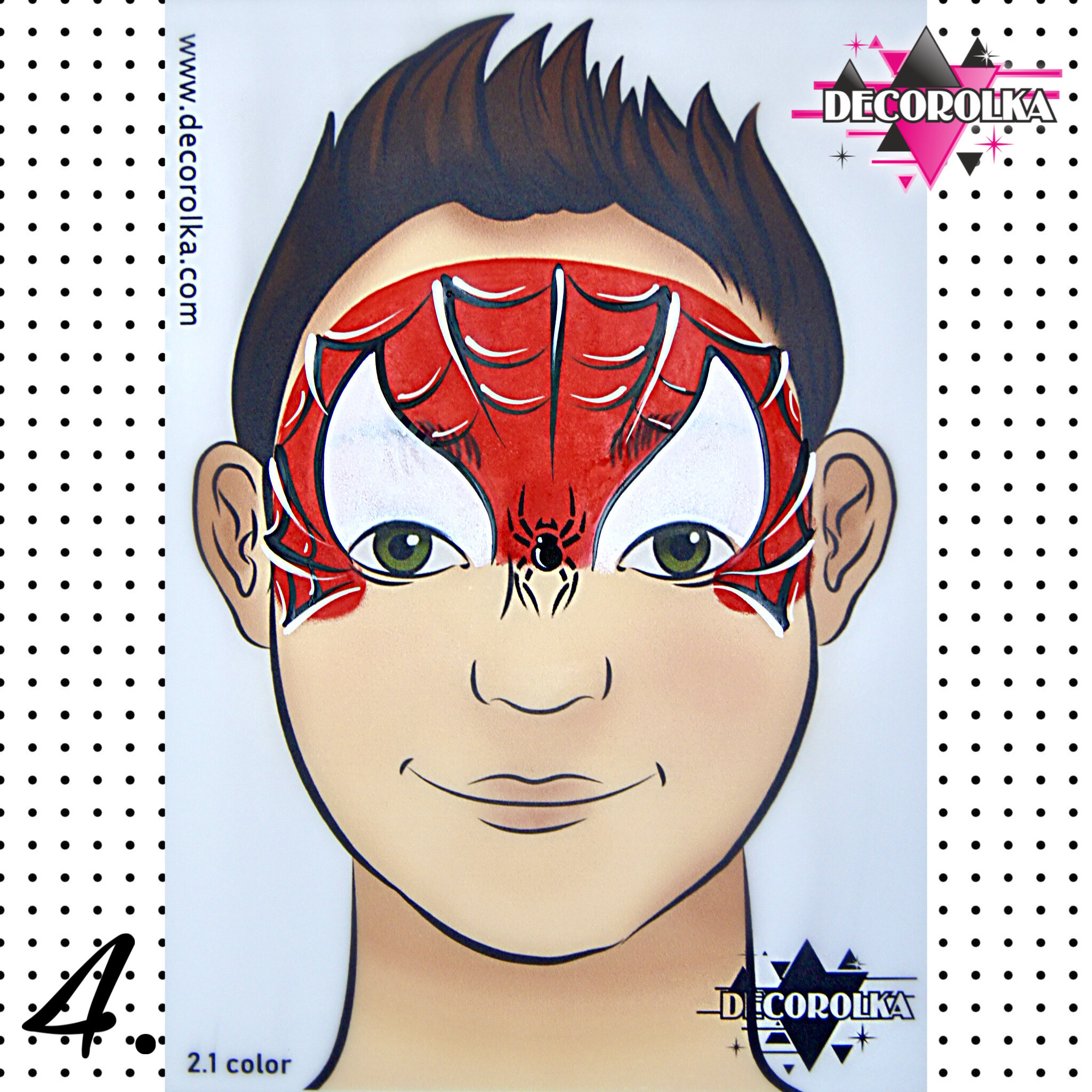 malowanie twarzy spiderman