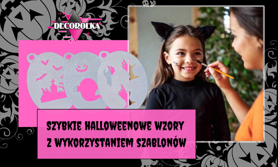 Szybkie halloweenowe wzory z wykorzystaniem szablonów